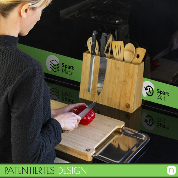 naturlik messerblock küche organizer