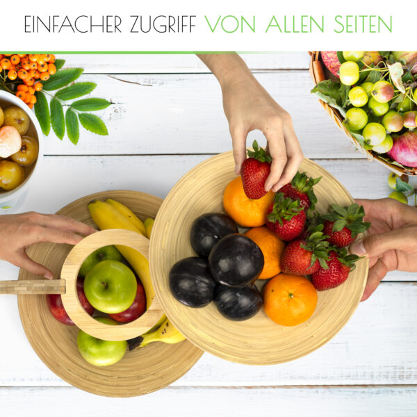 naturlik obst etagere bambus
