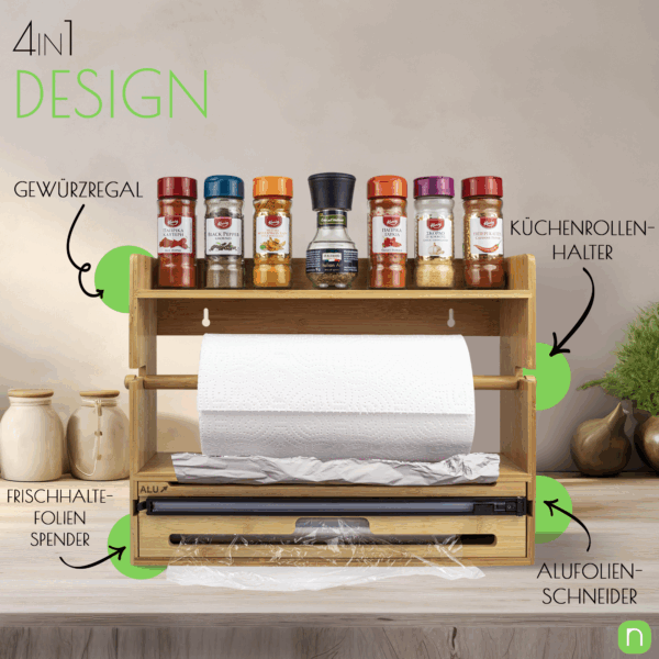 naturlik 4 in 1 Frischhaltefolienspender