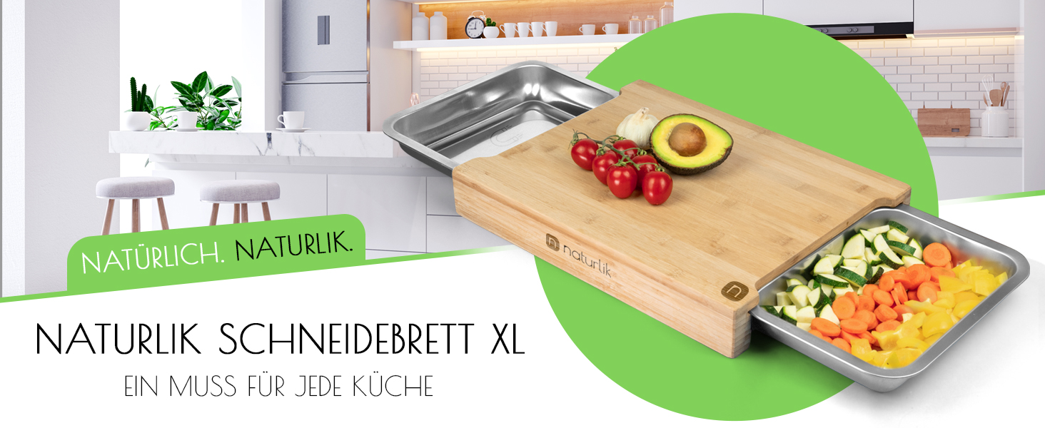 naturlik schneidebrett XL